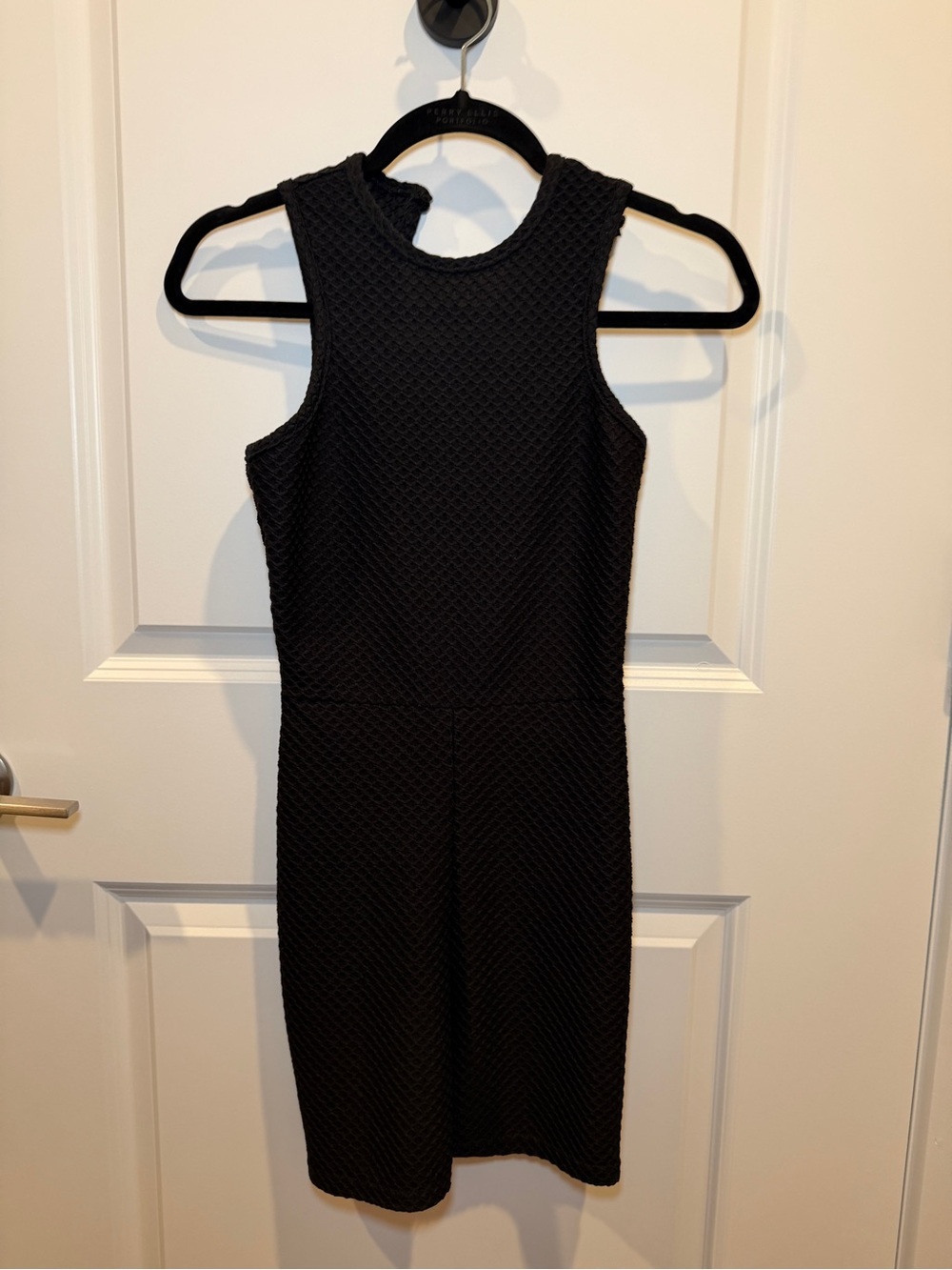 PrettyLittleThing Black Textured Romper